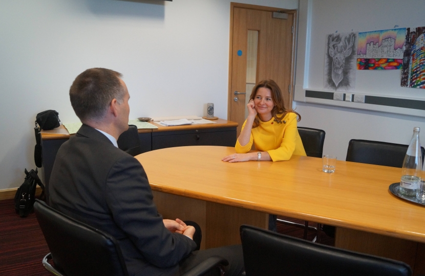 Gillian meeting with the principal