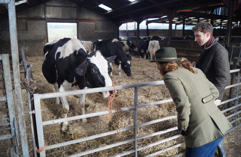 Gillian with Cow