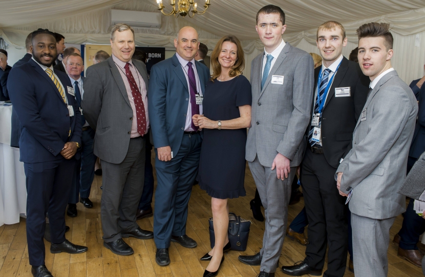 Gillian and with some of the apprentices 