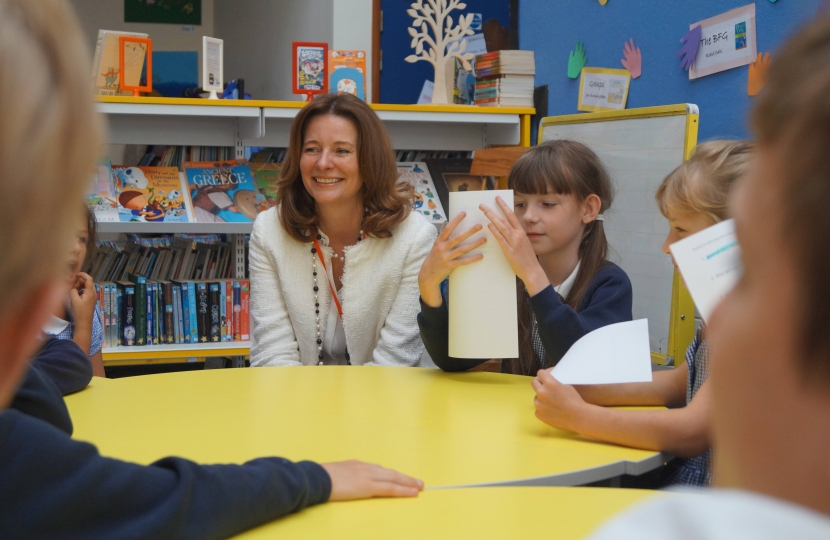 Gillian with the School Council