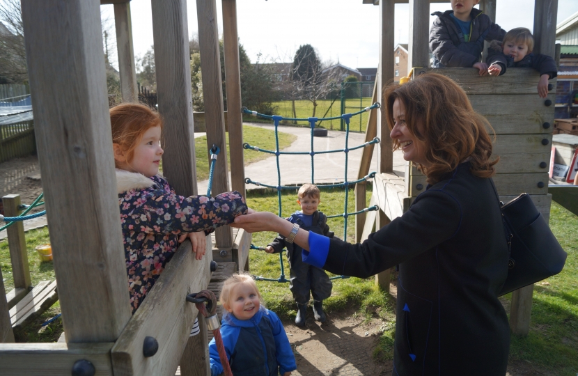 Gillian at Chichester Nursery 