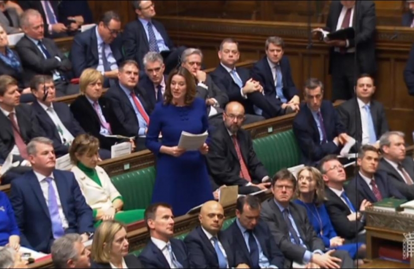 Gillian in House of Commons Chamber