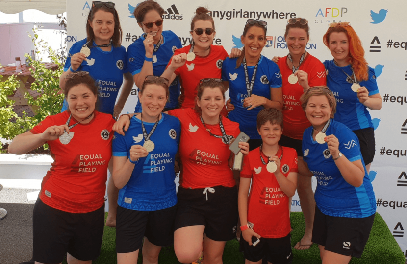 Women's Parliamentary Football team in Lyon