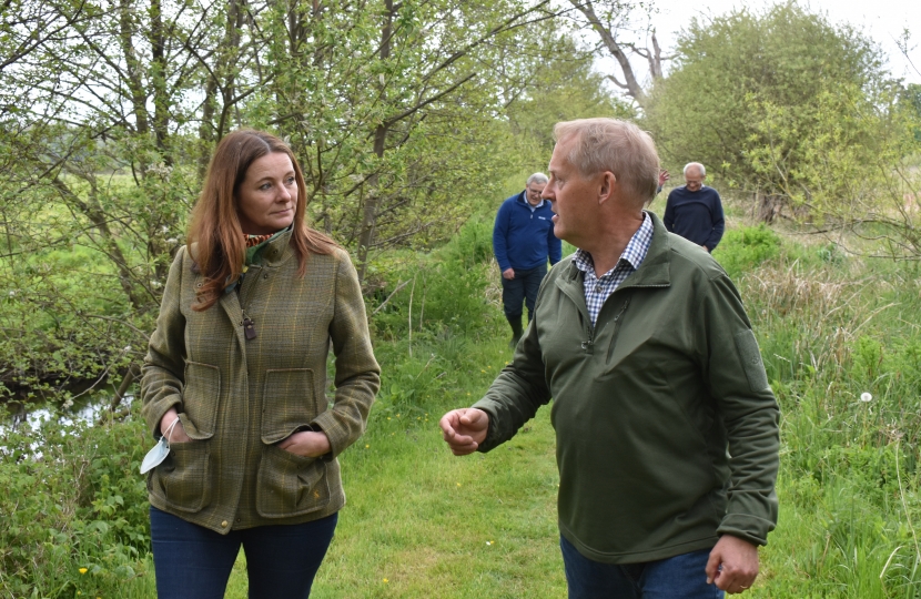 Gillian on a site visit 