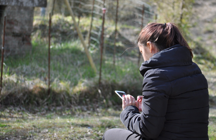 Girl on Smart Phone