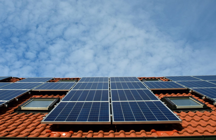 Roof with Solar Panels