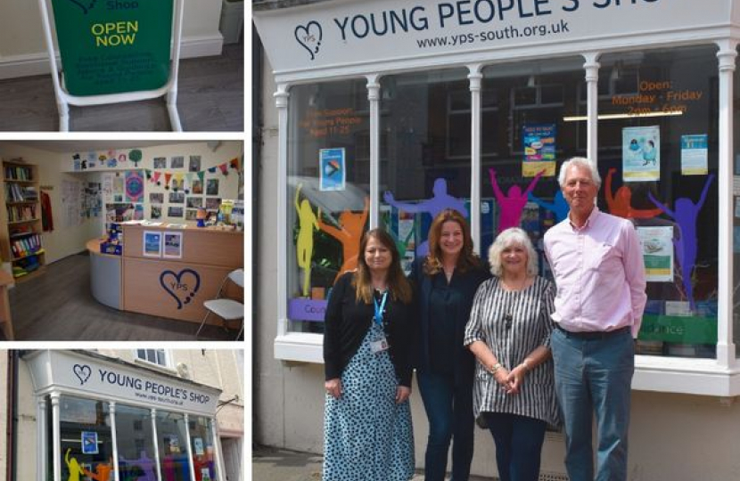 Gillian Outside Young People's Shop