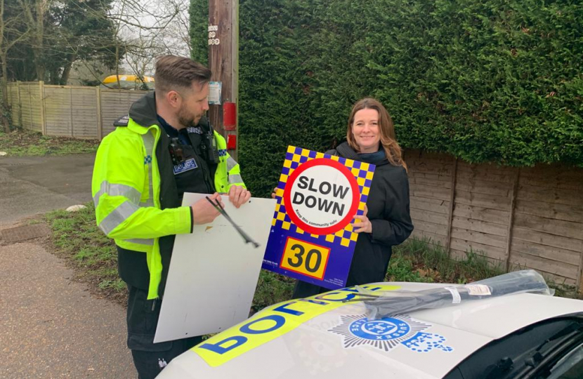 Gillian and a Police Officer 