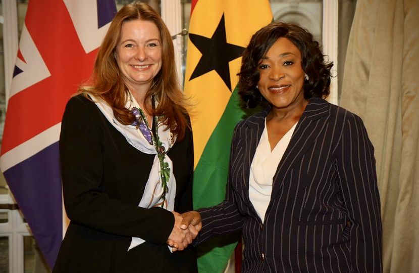 Gillian with Shirley Ayorkor Botchwey