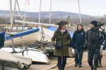 Gillian (left) and Chichester Harbour Conservancy team (right) at harbour