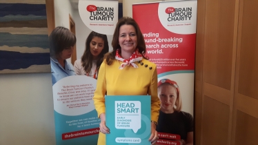 Gillian supporting Brain Tumour Awareness Month 