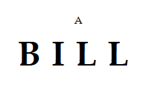 Bill title page