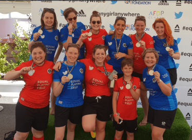 Women's Parliamentary Football team in Lyon