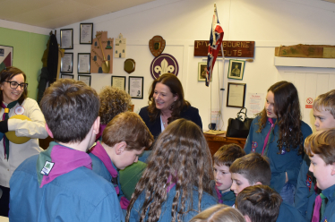 Gillian meets the 1st Westbourne Scouts