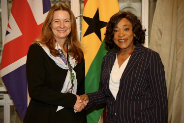 Gillian with Shirley Ayorkor Botchwey